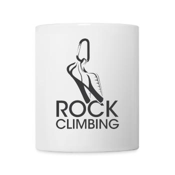 Icône Escalade Symbole Grimpeur Chaussures d’escalade - Mug blanc - blanc - Devant