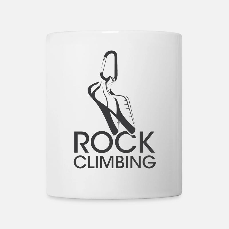 Icône Escalade Symbole Grimpeur Chaussures d’escalade - Mug blanc - blanc
