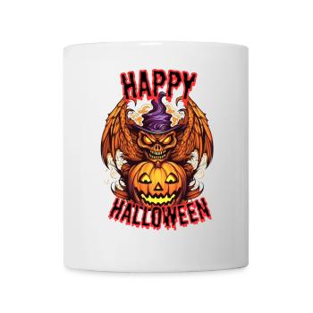 Spooky Halloween Pumpkin with Demon Flame - Mug - white - Front