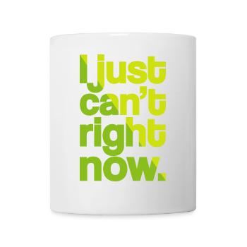 Just Can't (dark) - Mug - white - Front