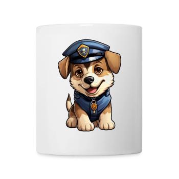 Dog Policewoman - Mug - white - Front