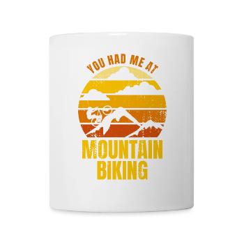 Tu m’as fait faire du VTT - Mug blanc - blanc - Devant