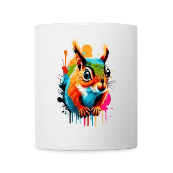 Écureuil Sciurus - Écureuil Coloré - Mug blanc - blanc - Devant