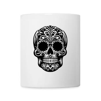 Santa Muerte Schädel Feier - Tasse - Weiß - Vorne