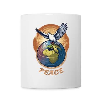 Paix mondiale sur Terre - Mug blanc - blanc - Devant
