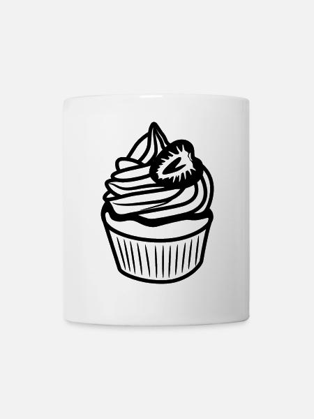 Torte - Tasse - Weiß