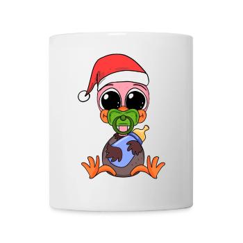 Autruche bébé Noël - Mug blanc - blanc - Devant