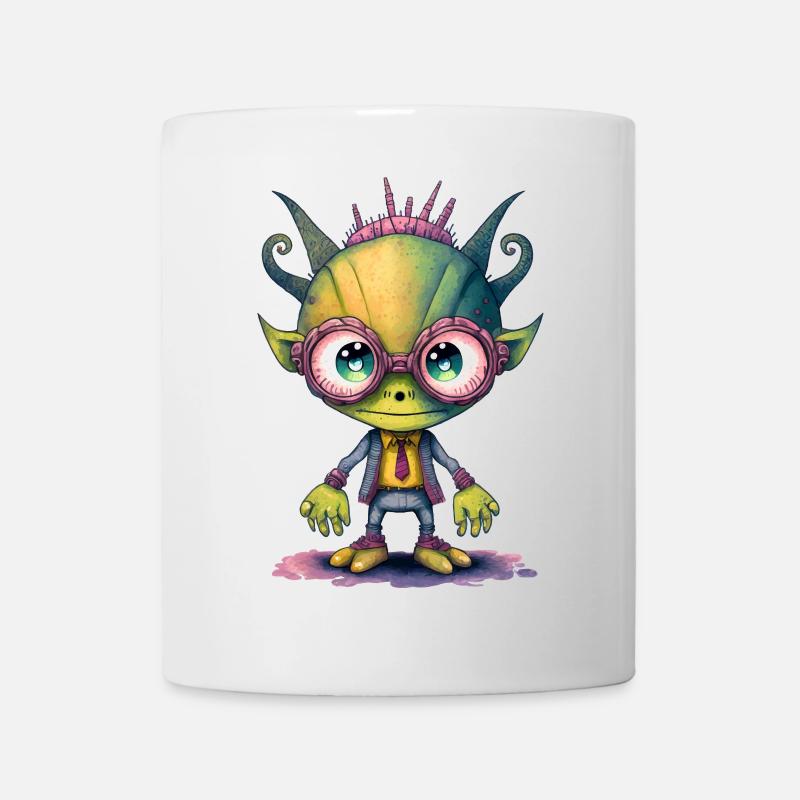 NERDY forever - Nerdy Alien - Tasse - Weiß