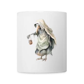 Fabelwesen Mit Totenmaske Fantasy Shirt - Tasse - Weiß - Vorne