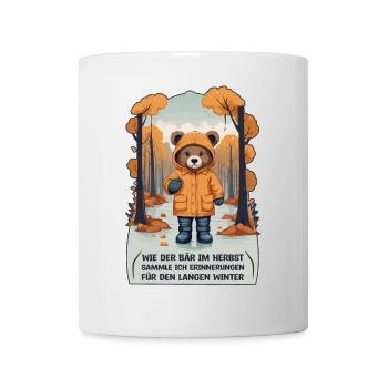 Comme l’ours en automne - Mug blanc - blanc - Devant