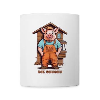 Bob the Construction Sow, Craftsman Pig - Mug - white - Front