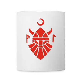 Symbole rouge du guerrier viking - Mug blanc - blanc - Devant