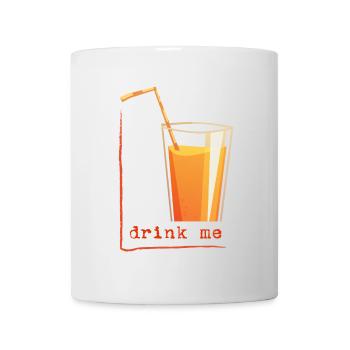 drink me in a frame - Tasse - Weiß - Vorne
