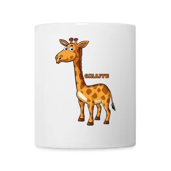 Playful Giraffe Illustration - Mug - white - Front