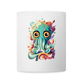 Octopus Squid - Bébé calmar Poulpe - Mug blanc - blanc - Devant