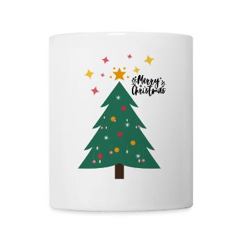 Weihnachtsbaum - Christbaum - Tasse - Weiß - Vorne
