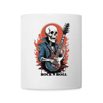 Rock 'n' Roll Skeleton - Mug - white - Front