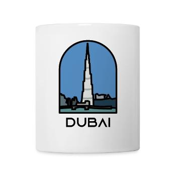 Dubai - Burj Khalifa - Tasse - Weiß - Vorne