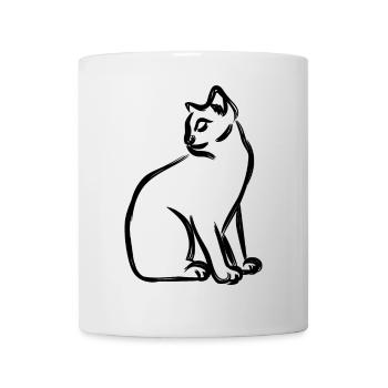 Chat - Mug blanc - blanc - Devant