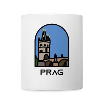 Prague - Charles Bridge - Old Town Bridge Tower - Mug - white - Front