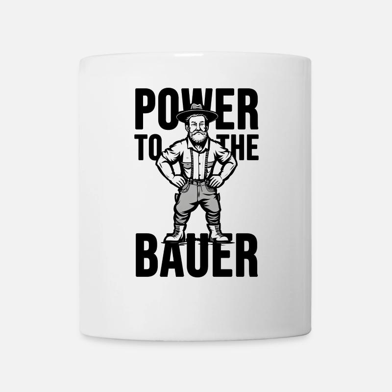 Power to the Bauer - Tasse - Weiß