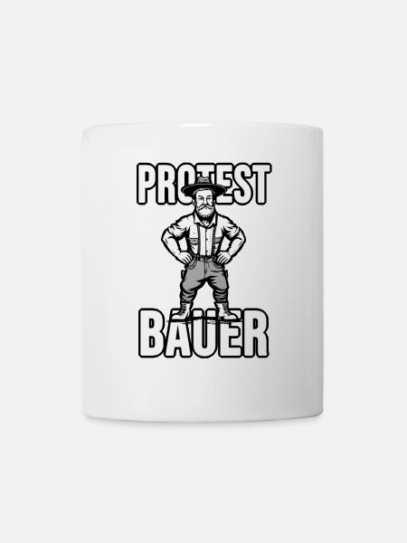 Protest Bauer - Tasse - Weiß
