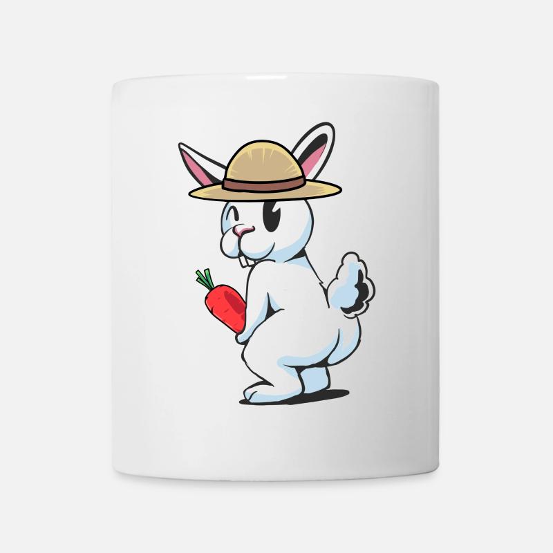 Hase Rübe Gärtner Gartenbau Ernte Möhren Gemüse - Tasse - Weiß