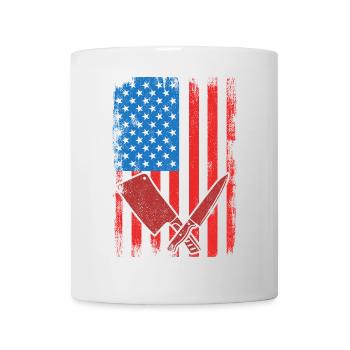 U.S. Flag Butcher - Mug - white - Front