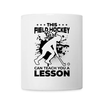 Hockey sur gazon Filles - Mug blanc - blanc - Devant