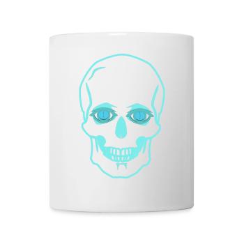 Crâne Crâne Mort Horreur Halloween Fantôme - Mug blanc - blanc - Devant