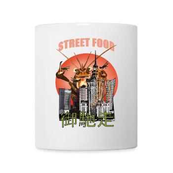 Stadt- und Streetfood Alien Illustration - Tasse - Weiß - Vorne
