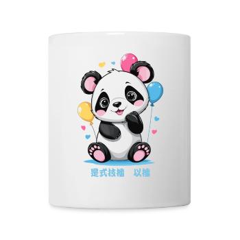 Ours panda mignon - Mug blanc - blanc - Devant