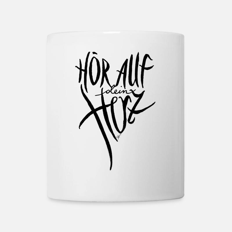 Écoutez votre cœur - Mug blanc - blanc