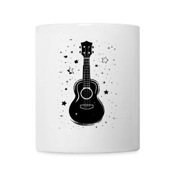 Ukulele Zeichnung - Tasse - Weiß - Vorne