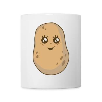 Kartoffel Gemüse Kawai Kartoffeln Speise - Tasse - Weiß - Vorne
