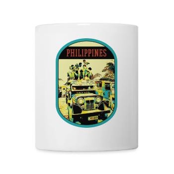 Colorful Jeepney: Living Symbol of the Philippines - Mug - white - Front