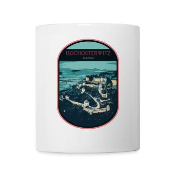 Illustration Schloss Hochosterwitz, Österreich - Tasse - Weiß - Vorne