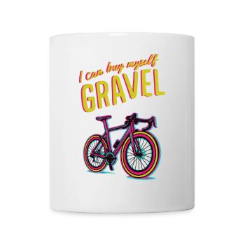 Motivation vibrante pour le cyclisme sur gravier - Mug blanc - blanc - Devant
