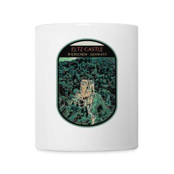 Illustration Château d'Eltz, Vallée de la Moselle - Mug blanc - blanc - Devant