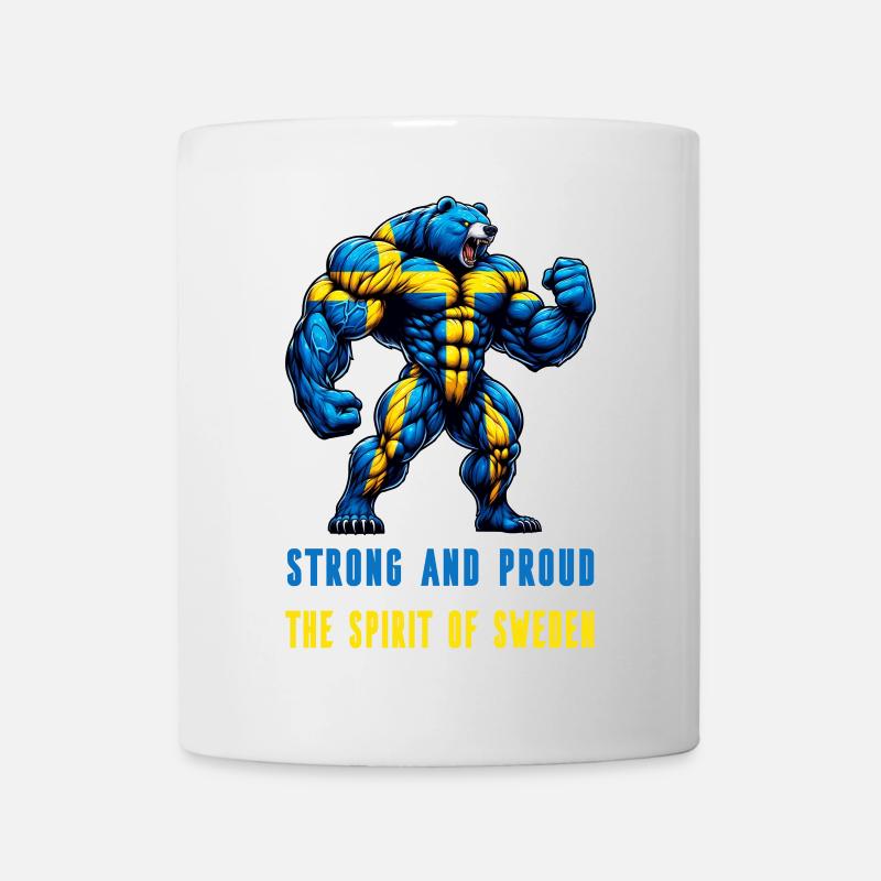 Stark und stolz Schweden Bär - Tasse - Weiß