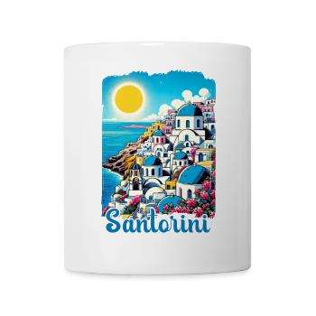 Santorini Greece Ocean Volcano Akrotiri - Mug - white - Front