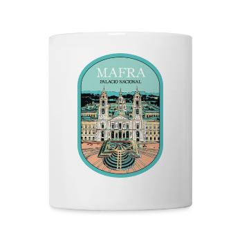 Kloster und Nationalpalast von Mafra, Luftaufnahme - Tasse - Weiß - Vorne