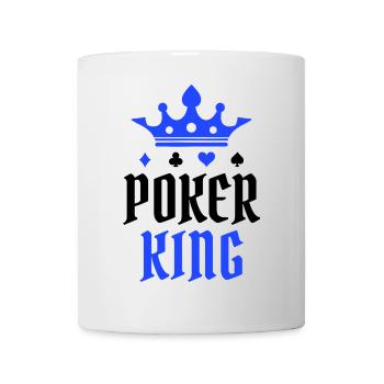 Zocken Casino Poker Profispieler Statement König - Tasse - Weiß - Vorne