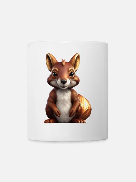 Eichhörnchen - Tasse - Weiß