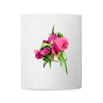Pink Calla Bouquet Art - Mug - white - Front
