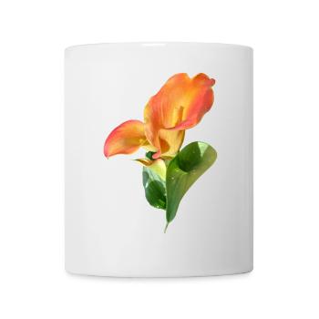 Orange Calla Blossom Magic - Mug - white - Front