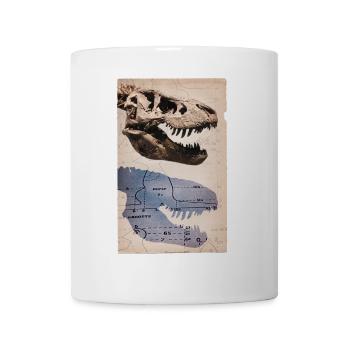 Vintage T-Rex Skull Dinosaur Fossil Tyrannosaurus - Mug - white - Front