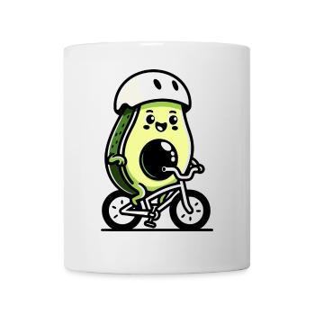 Pédalage : l’avocat cycliste - Mug blanc - blanc - Devant