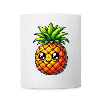 Ananas - Mug blanc - blanc - Devant