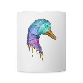 Regenbogenente tropft - Tasse - Weiß - Vorne